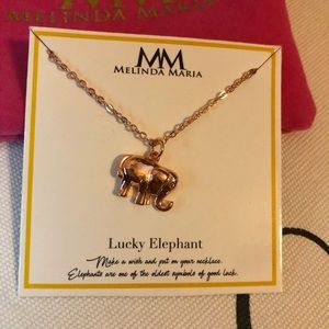 Melinda Maria lucky elephant necklace